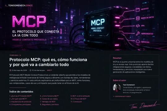El Protocolo MCP: La nueva capa de contexto para la inteligencia artificial