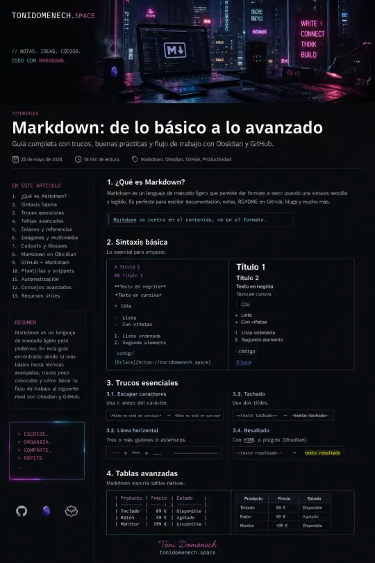 Markdown: de lo básico a lo avanzado